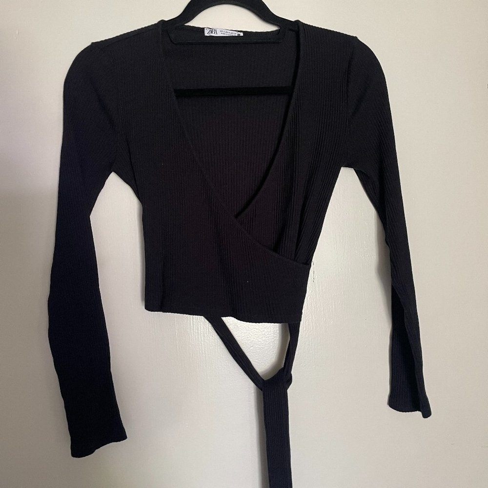 Zara wrap top